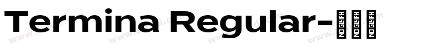 Termina Regular字体转换